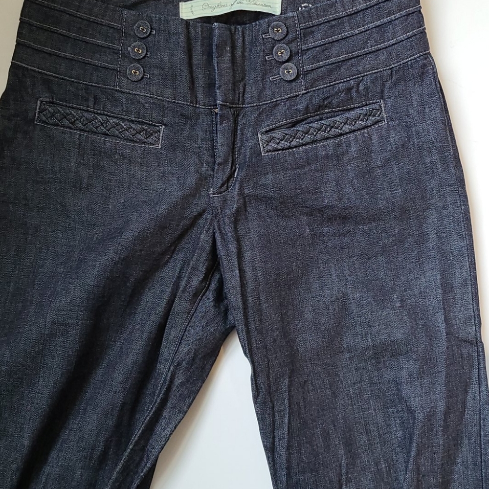 Retro wide leg denim